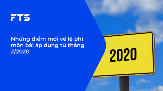 Những điểm mới về lệ phí môn bài áp dụng từ tháng 2/2020